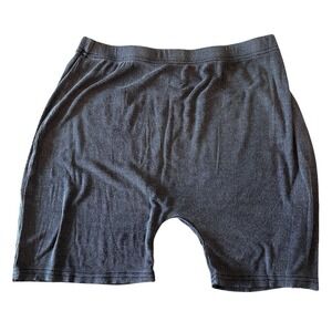 POL Shorts Womens Small Gray Cozy Ribbed Comfortable Beach Loungewear NEW